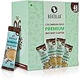 Bevzilla 48 Instant Coffee Powder Sachets (Colombian Gold) - 96 Grams| Hot & Cold Coffee| Makes 48 Cups| 100% Arabica Coffee| Easy To Carry| Best For Espresso, Latte, Cappuccino