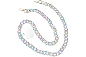 GRFIT Chaine Telephone Portable, Chaine de Telephone, 120cm Collier Telephone Portable, Chaine Telephone Sangle Telephone Cordon Téléphone, Tour de Cou Téléphone