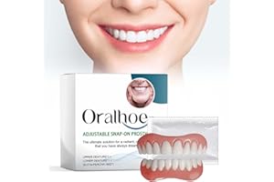 EONFAVE Protesi dentali in silicone Reline Denture Set protesi dentarie complete, protesi dentarie in silicone, dentiere a clip, dentiere a scatto per denti cosmetici, protesi temporanee, kit denture Reline