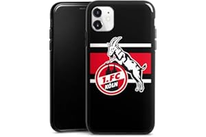 DeinDesign Silikon Hülle kompatibel mit Apple iPhone 11 Case schwarz Handyhülle 1. FC Köln Offizielles Lizenzprodukt Fußball