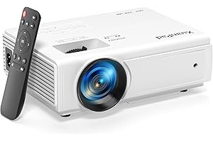 XuanPad Mini Projector, 2025 Upgraded 18000L Portable Video Home Projector, HD 1080P Supported, Compatible with TV Stick, HDMI, USB, Laptop, iPhone, Android Smartphone