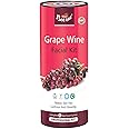 Bee One Grape Wine 5 step Facial Kit for Radiance & Youthful Glow 1100 g | Suitable for all Skin Types | Get upto 40 uses in this 1 kit