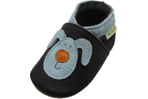 SAYOYO Fleur de Prunier Chaussures de bébé en Cuir Souple Chaussures Semelle Douce