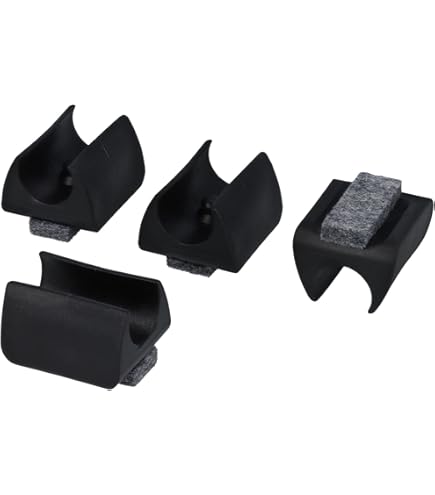 GleitGut Patins De Serrage En Téflon Pour Tube Rond De 23 à 27,7 Mm Avec Tenons En PTFE Pour Chaise Basculante