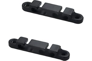 Guyker 2Pcs 4-String Retainer/String Guide for Electric Bass Head Retainer String Tree String Buckle Guide Groove Bass String SR6, Black