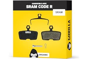 ALPHATRAIL Performance Plaquettes de Frein pour SRAM Code R RSC DB8 & Guide RE G2 I Organique I 1 Paire I Forte Puissance de freinage & Longue durée de Vie I Plaquettes de Frein à Disque pour VTT & E-Bike
