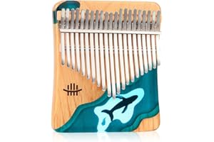 LULUPILA Kalimba 17/21 Schlüssel, Holz Fingerklaviere，Professionelle Daumenklavier Carlimba, Mbira Instrumente (L)