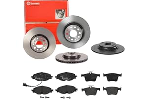 BREMBO BUNDLE Bremsen Set Bremsscheiben Bremsbeläge Brembo vorne hinten für für VW Golf 7 Touran 5T1