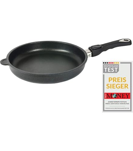 AMT Gastroguss Padella Alluminio 28 Cm Manico Rimovibile Lotan® Antiaderente - Induzione - 2