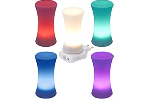 ‎NORTHPOINT Northpoint LED Steckdosen Nachtlicht Taschenlampe Weiß Wandleuchte Multifunktion Bewegungsmelder Induktionsladung Akku Notlicht Notlampe Stromausfall (Multileuchte Zylinder)