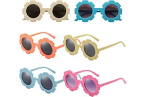 FangBoJie Partybrille Rund, Retro Brille Blumenform, Hippie-Sonnenbrille, Flammen Sonnenbrille, Feuer Flammenbrille Randlos Welle Sonnenbrillen Brillen