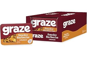 Graze - BBQ Snacks - Healthy Snacks Alternative for Crisps, Mixed Nuts & Pretzels - Perfect if You Love Corn, Broad Beans and Corn Hoops Mixed Savoury Vegan Snacks (9x28g pack)