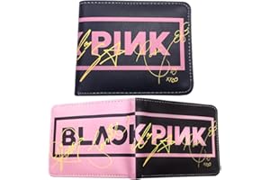 FYDZBSL Blackpink Portefeuille Blackpink Purse GirlsBifold Wallet Teen Girls Cuir PU Purse Wallet Short Child Wallet for Children Girls Gift Couleur Rose 2 x 11,5 x 9,5 cm (B)
