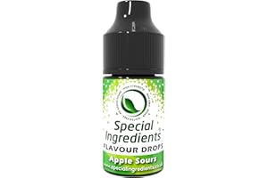 SPECIAL INGREDIENTS Apple Sours Flavour Drop 30ml Highly Concentrated Versatile Food Flavouring - Vegan, Non GMO, Gluten Free