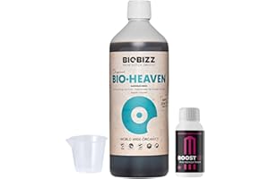 GROWMANIA.ES GROWMANIA Bio Heaven de BioBizz 1 l + Probe Boost Up + Verre doseur | Amélioration de l'absorption des nutriments | Idéal pour tous les types de plantes