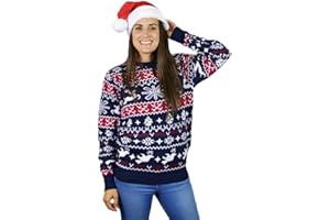 JERSEYS NAVIDEÑOS Jersey Navideño para Mujer, Hombre y Niños Renos y Motivos Navideños