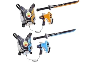 MGA Entertainment 574736EUC Dojo Dragon Masters-2 Player Electronic Battling Game-with Swords & Blasters-Includes Sword & Battle Gear-Fun Light & Sound Effects