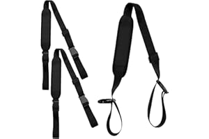 KWQINX 3 Pack Beach Chair Backpack Strap Beach Chair Folding Chair Strap Adjustable Beach Chair Strap Replacement Universal Folding Chair Strap for Beach Camping Backpack (Black)