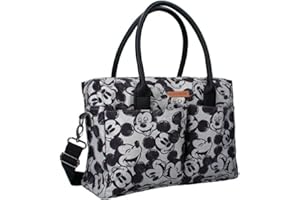 mybagstory - Sac à langer - Mickey Mouse - Disney - Enfant - Bebe - Ecole - Maternelle - Garderie - Crèche - Taille 40 cm - Bretelles réglables