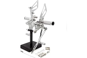 FXCNC RACING Moto CNC Rearsets repose-pieds repose-pieds arrière réglable fixé compatible for GSXR750 GSXR600 1996-2005,GSXR1000 2000-2004,SV650 SV650S SV1000 SV1000S 1998-2014