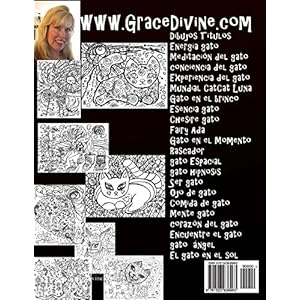 "La vida de un gato" Libro de colorear 22 surrealista creativo artístico Dibujos hechos a mano Por el artista surrealista Grace Divine: Para adultos