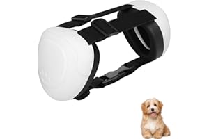 BERGWERK Hunde Ohrschützer für Gehörschutz, 29dB NRR Hundeohrschützer für Lärmschutz Noise Cancelling Kopfhörer (Weiß-S)