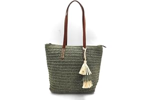 ENCARNI ZAPATERÍA Bolsos de Paja Mujer Verano Bonitos - Bolso Crochet Mujer - Bolso Rafia Mujer - Moda Verano 2023- Roma