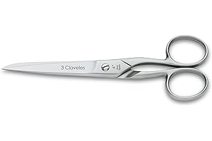 3 Claveles Tijera Costura INOX 6" Nähschere 6" Edelstahl matt D 3C, Cranberry