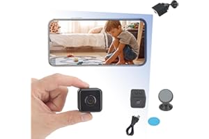 Lorugred Mini Spy Hidden Camera 1080P For Home Security 4K HD Wide Angle Wireless Indoor, WiFi Small Nanny Spy Cam Indoor Surveillance Cameras With APP Control/Motion Detection/Night Vision