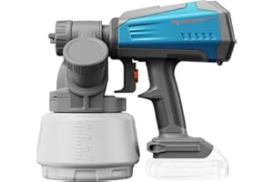 Tilswall Shark700 Akku Farbsprühsystem, Elektro Lackierpistole mit bürstenlosem Motor, 1300ml seitlichem Farbbehälter, kompatibel mit Makita 18V Akku (ohne Akku), Farbsprühgerät für Wände