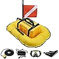 GOYOJO Scuba Dive System, 3H Rechargeable Scuba Diving Tank with Detachable Hose and Diving Breathing Regulator - Explore 10m Depths for Recreational Diving & Fishing (3H/Yellow)