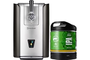 PerfectDraft Pro – Pack Tireuse À Bière + 1 Fût Goose Island IPA 6L – Machine Pression À Domicile – Refroidissement À 3°C – 30 Jours Fraîcheur – Écran LED Température – Idée Cadeau Amateur Bière