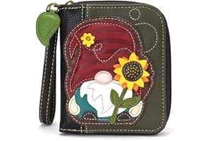 Chala Vegan Leather Zip Around Wallet with Wristlet