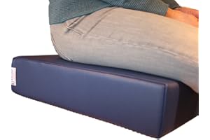 NUDISCHER LUplus XL Orthopädische Sitzerhöhung 43x43x Höhe 10 cm Skai, DKL-blau