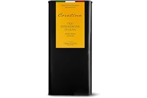TERRE DI LIDIA SAPORI E SAPERI DI PUGLIA Terre di Lidia - Olio extravergine di oliva - 1 Latta da 5 L- Filiera corta, Campagna 2024/2025, Estratto a freddo - Varietà Coratina, Gusto Intenso - Produzione 100% italiana