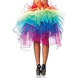 UTOVME Damen Rock 4 Layer Petticoat Unterrock Tüll Tutu Röcke Ballett Puff Rock für Tanz Party Bühnen Kostüm Show Cosplay