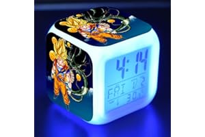 Orlando MR Despertador Digital Luces-Despertador Infantiles Relojes Despertadores 8 Sonidos 7 Colores Wake-Up Light Regalo para Niños Niñas,D