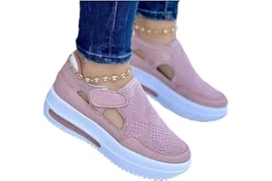 MQSS 2022 Printemps Baskets Femmes, Femme Chaussures De Sport Course Running Mesh Respirantes Confortable Léger Toile Femmes Mode Formateurs Chaussures(Size:EU 39,Color:Rose), 39 EU