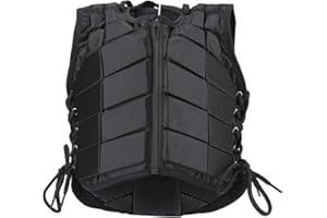 BOROCO Horse Riding Body Protector,Acrylic Black Protective Horse Riding Training Safety Vest,Comfortable Riding Vest for Boys Girls Children Kids(CM)