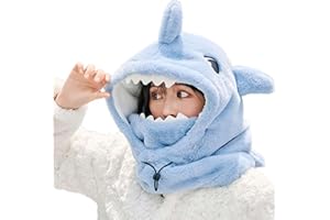 LAKEMON Ski Helmet Cover,Cute Shark Hood Ski Mask,for Women Men Riding Skiing Climbing