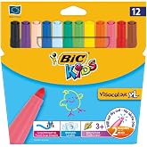 Bic Visa Yıkanabilir Jumbo Ke&ccedil;eli Kalem 12 Renk