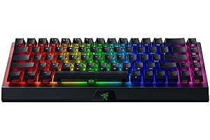 Razer BlackWidow V3 Mini HyperSpeed (Interruttore Verde) - Tastiera da Gioco Meccanica Wireless al 65% (Interruttori Clicky, Copri Tasti Fantasma, Bluetooth, USB-C) Layout USA | Phantom Ed.