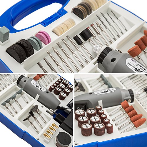 TecTake® Mini-Schleifer Schleifmaschine 110 teilig inklusive Koffer - 6