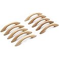 WEICHUAN 10PCS Wood Unfinished Drawer Knobs Pulls Handles - Kitchen Cabinets Furniture Dresser Wardrobe Cupboard Drawer Knobs
