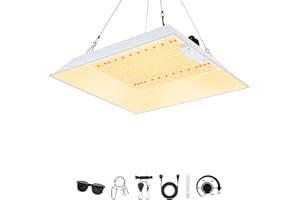 BOWEICORE Lamparas de Cultivo LED Regulable, TS1000 LED Lamparas LED de Planta de Espectro, LED Grow Lamp con UV e IR, Grow Light para Plantas de Interior, para Flores y Otras Plantas de Interior