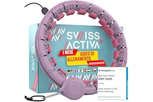 Swiss Activa+ Smart Hula Hoop con Contacalorie e Peso