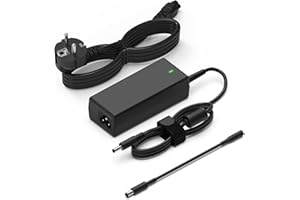 HAFIUEGE Chargeur 65W 19.5V 3.34A Compatible avec Ordinateur Portable Dell Inspiron 11/13/14/15/17 3000/5000/7000/3505/3511/3593/3793/1545/5559/5570/5593, Latitude 3410/3420/3510/3520,Adaptateur Alimentation