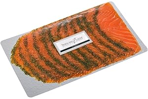 Nordland-Lachs 350g Gravedlachs | Ultrapremium Qualität aus Schottland | handfiletiert, mit Salz + Kräutern geräuchert, dünn geschnitten | Top Kühlversand