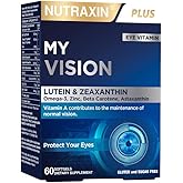 Nutraxin My Vision | Lutein, Zeaksantin, Vitamin C, E, &Ccedil;inko ve Selenyum | 60 Tablet | Şeker ve Gluten İ&ccedil;ermez