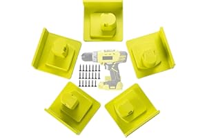 TXKRHWA 5 Packs Tool Holder Dock Mount for Ryobi 18V Drill Tools Holder, Hanger